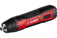 Аккумуляторная отвертка Зубр 3.6 В, в коробке ЗО-4