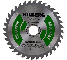 Диск пильный Industrial Дерево (190x30/20 мм; 36Т) Hilberg HW191
