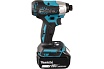 Аккумуляторный ударный шуруповерт Makita 18В, BL, XPT, Li-ion, 140 Нм, 2 скорости DTD157RTJ