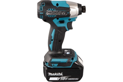 Аккумуляторный ударный шуруповерт Makita 18В, BL, XPT, Li-ion, 140 Нм, 2 скорости DTD157RTJ