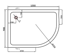 Поддон для душа Vincea VST-2AJ 120x90, L