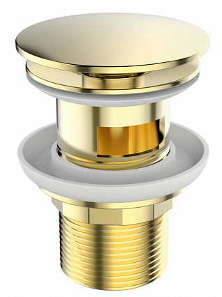Донный клапан BelBagno BB-SAT-ORO с переливом, золото