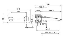 Смеситель для раковины Iddis Ray RAYBL00i65 черный матовый