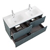 Тумба с раковиной BelBagno Uno 120 см, 4 ящика, Голубой матовый