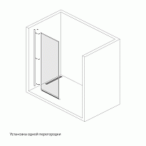 Душевая перегородка Iddis Slide SLI8GS0i23 100x195 профиль графитовый