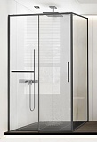 Душевой уголок Vincea Slim Soft VSR-1SS8011CLGM 110x80 вороненая сталь, прозрачный
