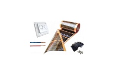 Комплект инфракрасного пленочного теплого пола Истэк 10м2 Orange PTC 10