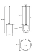 Ерш напольный Bemeta White 104913094 белый матовый