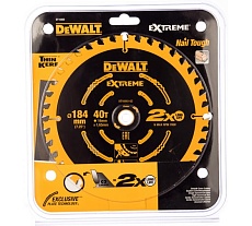 Диск пильный по дереву (184х16 мм; Z40) DeWalt DT 10303