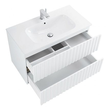 Тумба с раковиной Art&Max Elegant 90 см, LED подсветка