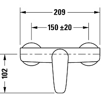 Смеситель для душа Duravit B.1 B14230000010