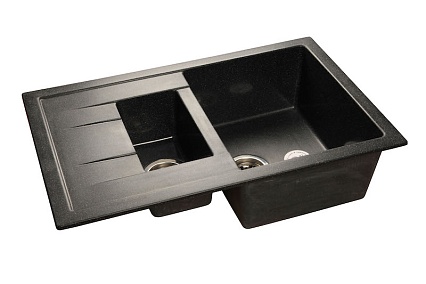 Кухонная мойка GranFest Quadro GF-Q775KL 76 см черный