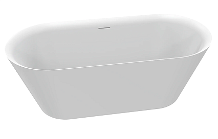 Акриловая ванна AQUAme AQM3501MW 167x75 см белый матовый