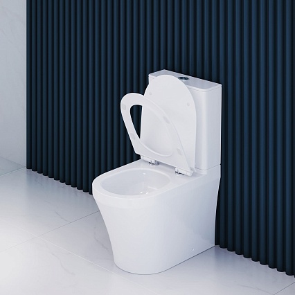 Унитаз-компакт RGW SW-06 безободковый Tornado, с микролифтом 67420106-01