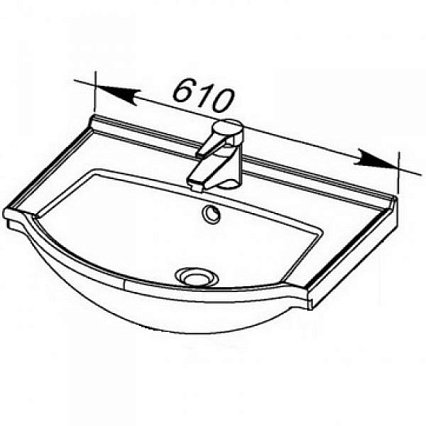 Раковина Aquanet Аква 60 см