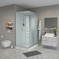 Душевая кабина Niagara NG 43085-14QG 100x80 стекло матовое, гидромассаж