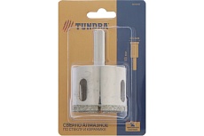 Сверло алмазное по стеклу и керамике (45х65 мм; трехгранный хвостовик) Тундра 1935846