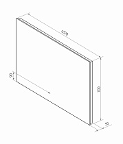 Зеркало Континент Trezhe LED 120x70 см с подсветкой ЗЛП533