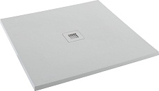 Поддон для душа Aquanet Pleasure 100x100 квадратный, серый камень