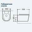 Подвесной унитаз Aquanet Rimless Atago 2.0 W LX-1905 с инсталляцией
