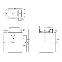 Раковина Simas Agile AG50 bi matt*1 50x27 см белый матовый