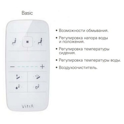 Подвесной унитаз VitrA V-Care 5674B003-6193 Basic