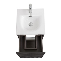 Тумба с раковиной BelBagno Uno-Mini 40 см Темно-серый матовый