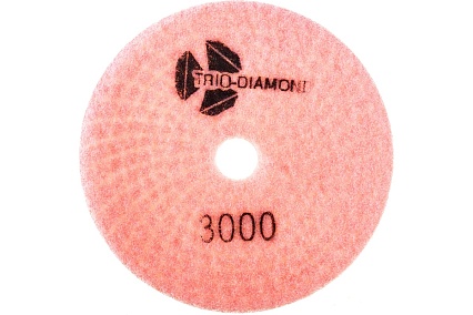 Круг алмазный гибкий шлифовальный Черепашка № 3000 125 мм TRIO-DIAMOND 353000