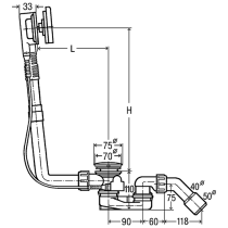 Слив-перелив Viega Multiplex Visign M9 724566 полуавтоматический