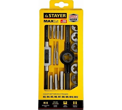 Набор метчиков и плашек Stayer MASTER 20 предметов 28012-H20