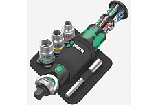 Отвертка с трещоткой и битами WERA 8009 Zyklop Pocket Set 2, 18 предметов WE-004281