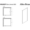 Боковая стенка Allen Brau Priority 90x200 см 3.31016.00 прозрачная, хром