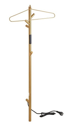 Полотенцесушитель электрический Bemeta 704153015 30W 103x1180 стойка, золото матовое
