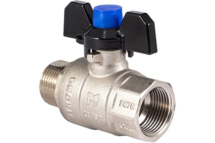 Шаровой кран PROFACTOR PF STRONG ручка бабочка в/н 3/4 дюйма PF FBV 286