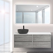 Мебель для ванной BelBagno Kraft 120 см со столешницей Cemento Grigio