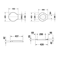 Крышка-сиденье Duravit Starck 1 Sost Close 0065880099 (старый арт. 0065880000)