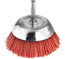 Кордщетка Hammer Flex 207-215 50мм d6 чашеобразная нейлоновая, с хвостовиком 62131