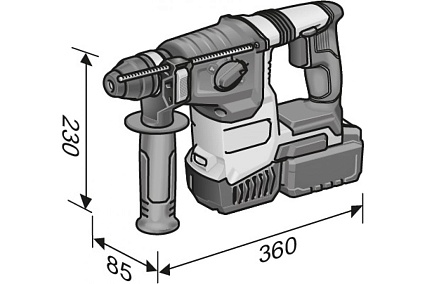 Комбинированный аккумуляторный перфоратор Flex CHE 2-26 18.0-EC C 18.0 В 491314