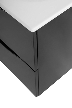 Мебель для ванной BelBagno Marino-Cer-Mini 50 см Nero Lucido