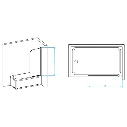 Шторка для ванны RGW Screens SC-009 80x150 прозрачное, хром 351100908-11