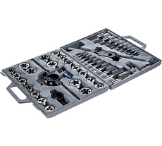 Набор плашек и метчиков из 45 предметов (М6-М24, пластиковый кейс) ТехноСталь t207145