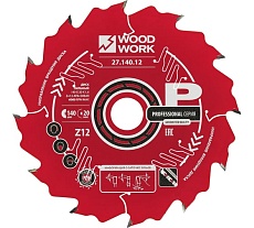 Диск пильный WOODWORK Профессионал 140x1.6/1.1x20 Z=12 A=20 27.140.12