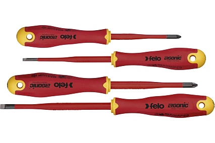 Набор диэлектрических отверток Felo Ergonic E-SLIM SL/Z, 4 шт. 41784198