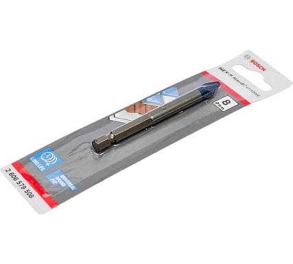 Сверло по керамограниту HardCeramic 8x90 мм, Hex-9 Bosch 2608579508