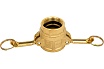 Камлок типа D (розетка; внутренняя резьба BSP; 32 мм-1 1/4"; латунь) TITAN LOCK TL125DBR