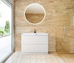 Тумба с раковиной BelBagno Marino 80 см напольная Bianco Lucido