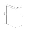 Душевой уголок Vincea Lugano VSR-1L1013CLGM-1 130x100 вороненая сталь, прозрачный