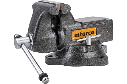Поворотные слесарные тиски Inforce 140 мм 05-23-10