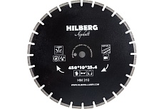 Диск алмазный отрезной по асфальту (450х25.4 мм) Hilberg HM310