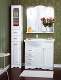 Мебель для ванной Бриклаер Анна 90 см L, белый глянец